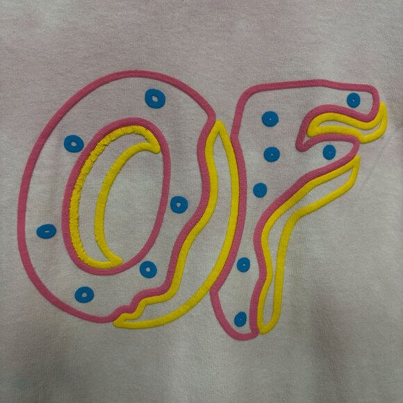 Odd Future Tie Dye Long Sleeve Puffy Print Logo Tshirt size Large - Picture 2 of 4